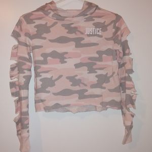 Cropped Justice active hoodie
